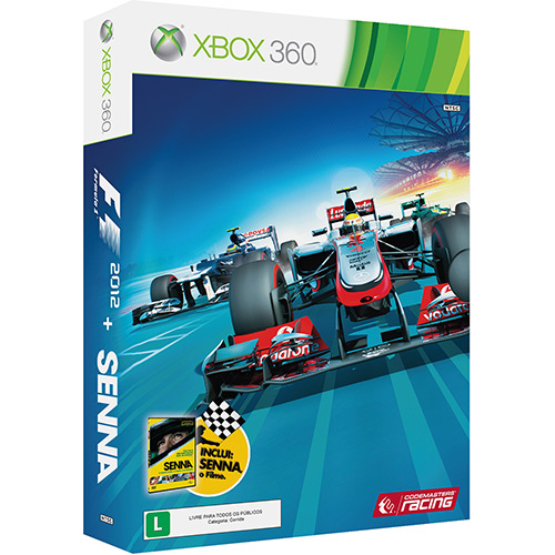 FORMULA 1 2012 XBOX 360 + FILME SENNA EM DVD - Jogos para Xbox 360